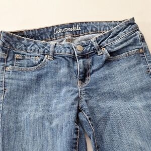 Aeropostale Women's Light Blue Straight Leg Jeans